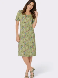 Jerseykleid mit Blumendruck