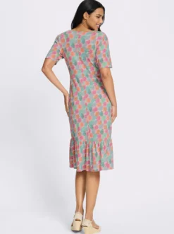 Jerseykleid mit Deko-Knoten