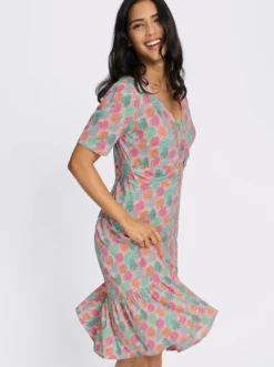 Jerseykleid mit Deko-Knoten