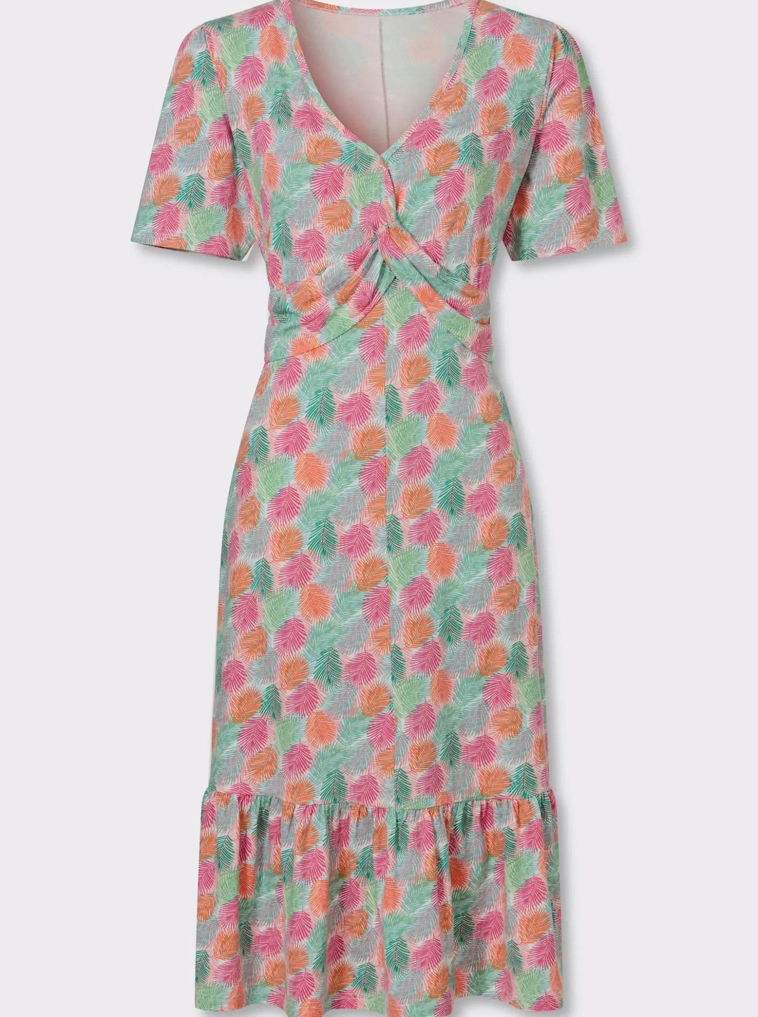 Jerseykleid mit Deko-Knoten