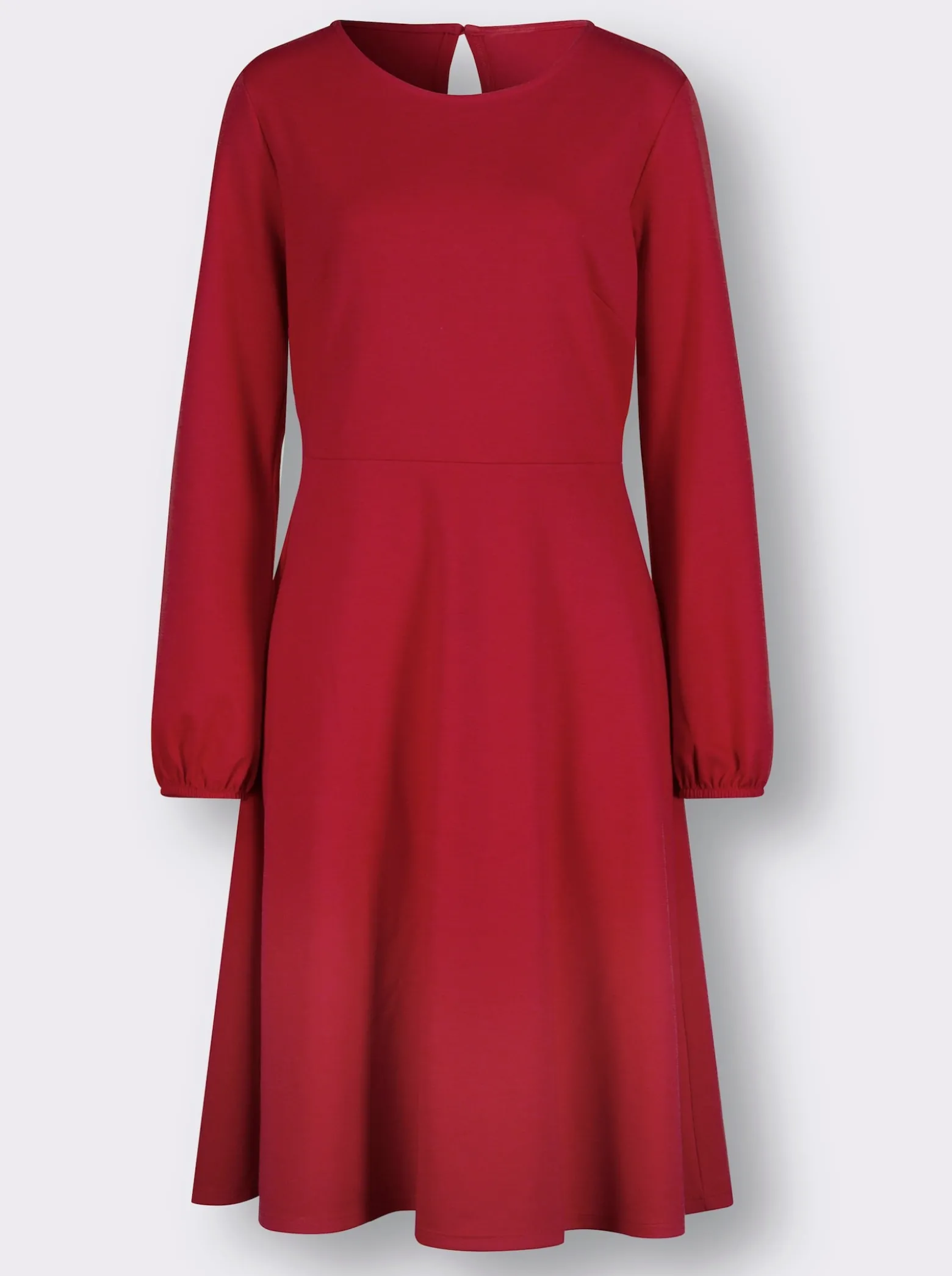 Jerseykleid mit elastischen Bündchen