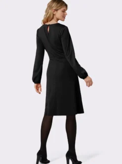 Jerseykleid mit elastischen Bündchen