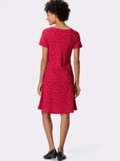 Jerseykleid mit floralem Dessin
