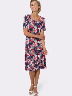 Jerseykleid mit kurzen Ärmeln