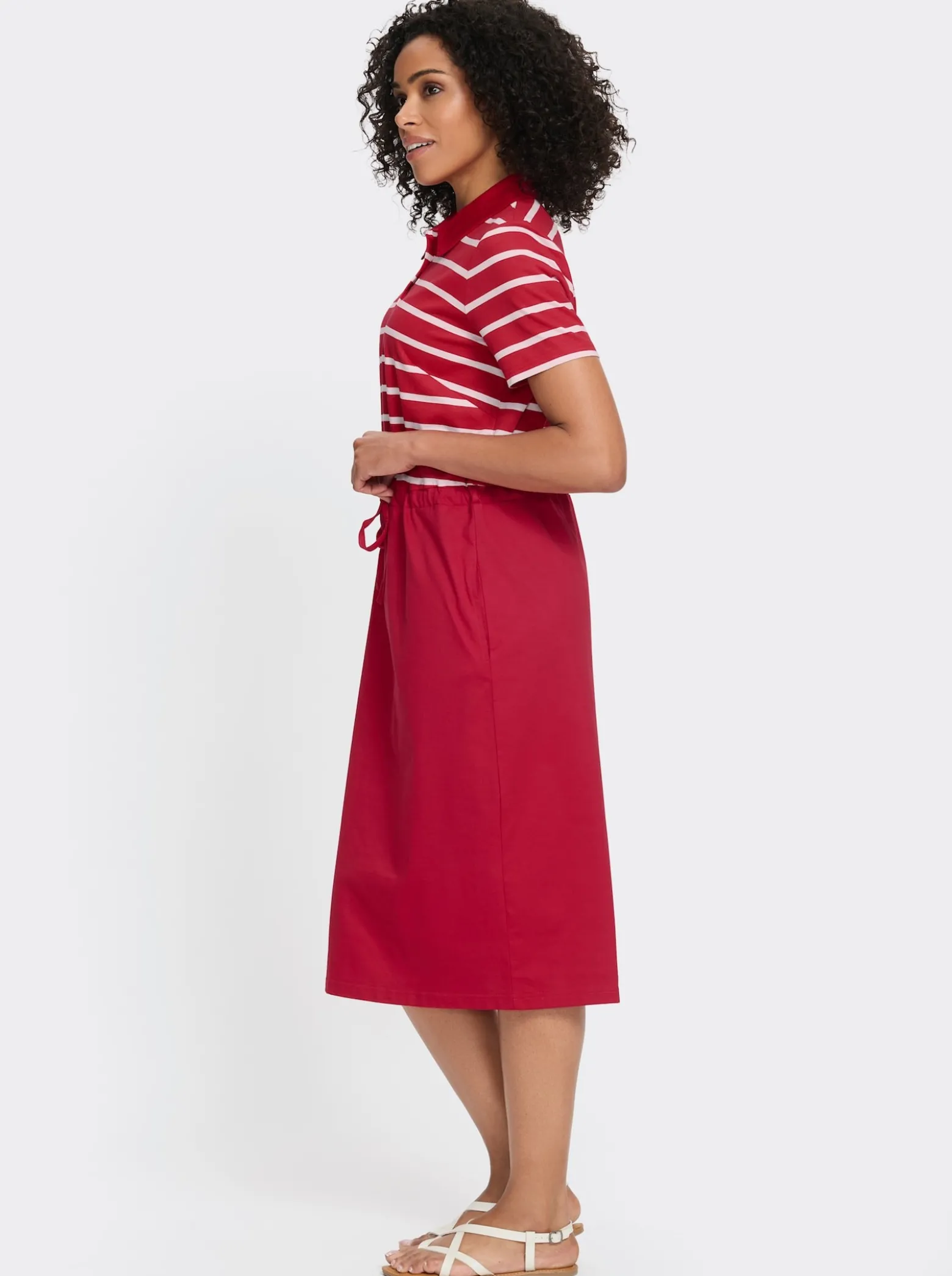 Jerseykleid mit 2 Nahttaschen