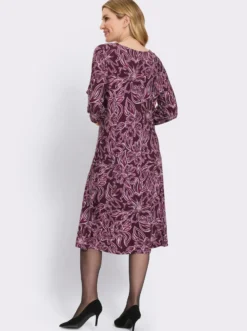 Jerseykleid mit 3/4-Ärmeln