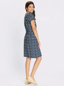 Jerseykleid mit Rundhals-Ausschnitt