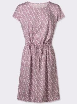 Jerseykleid mit Rundhals-Ausschnitt