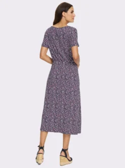 Jerseykleid mit Taillen-Gummizug