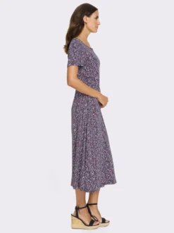 Jerseykleid mit Taillen-Gummizug