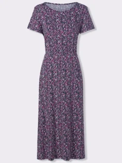 Jerseykleid mit Taillen-Gummizug