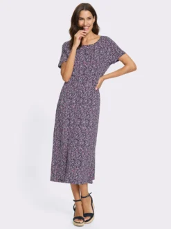 Jerseykleid mit Taillen-Gummizug