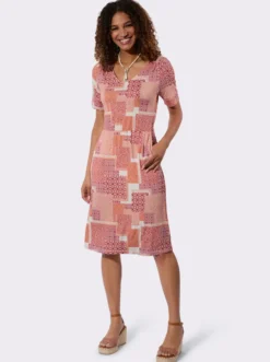 Jerseykleid mit Taillennaht