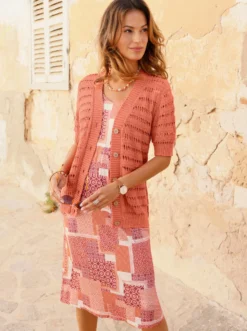 Jerseykleid mit Taillennaht