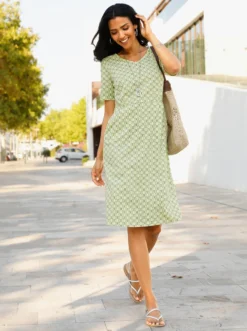 Jerseykleid mit Taschen