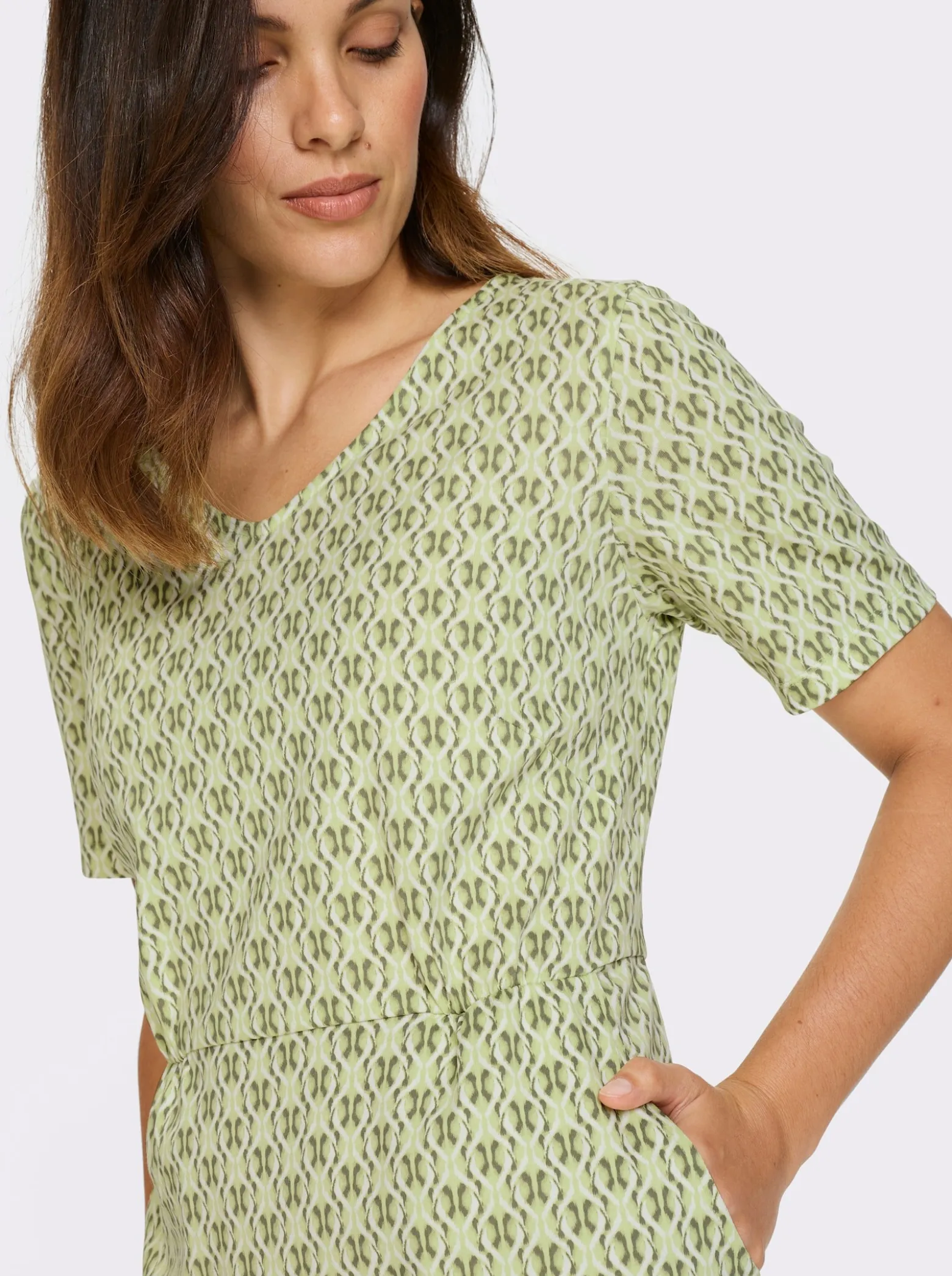 Jerseykleid mit Taschen
