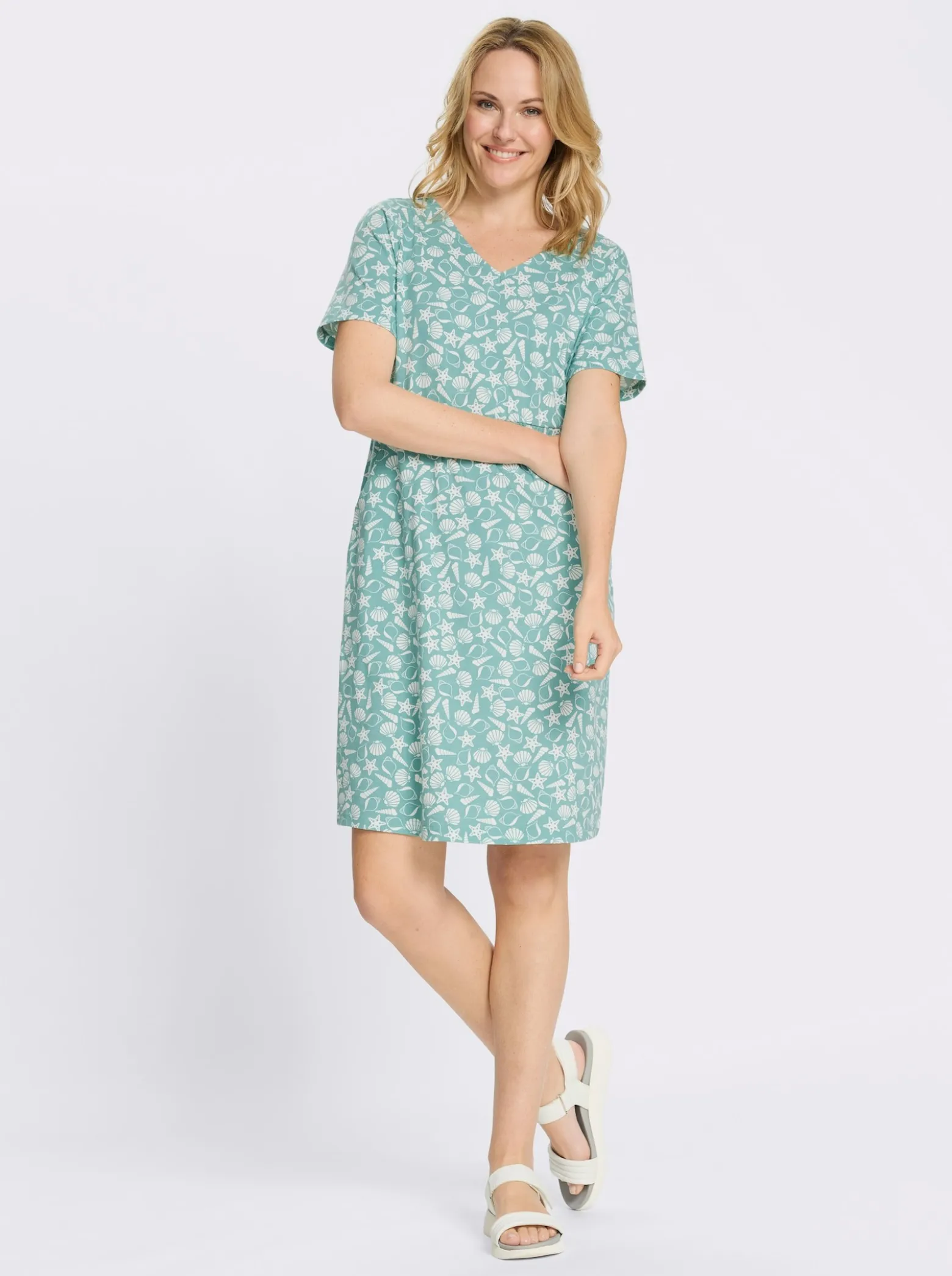 Jerseykleid mit Taschen