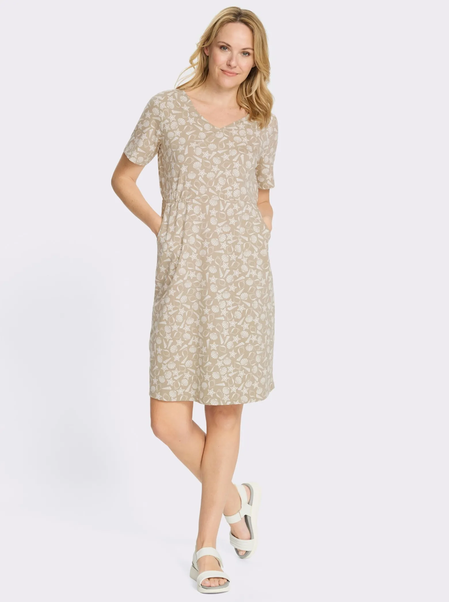 Jerseykleid mit Taschen