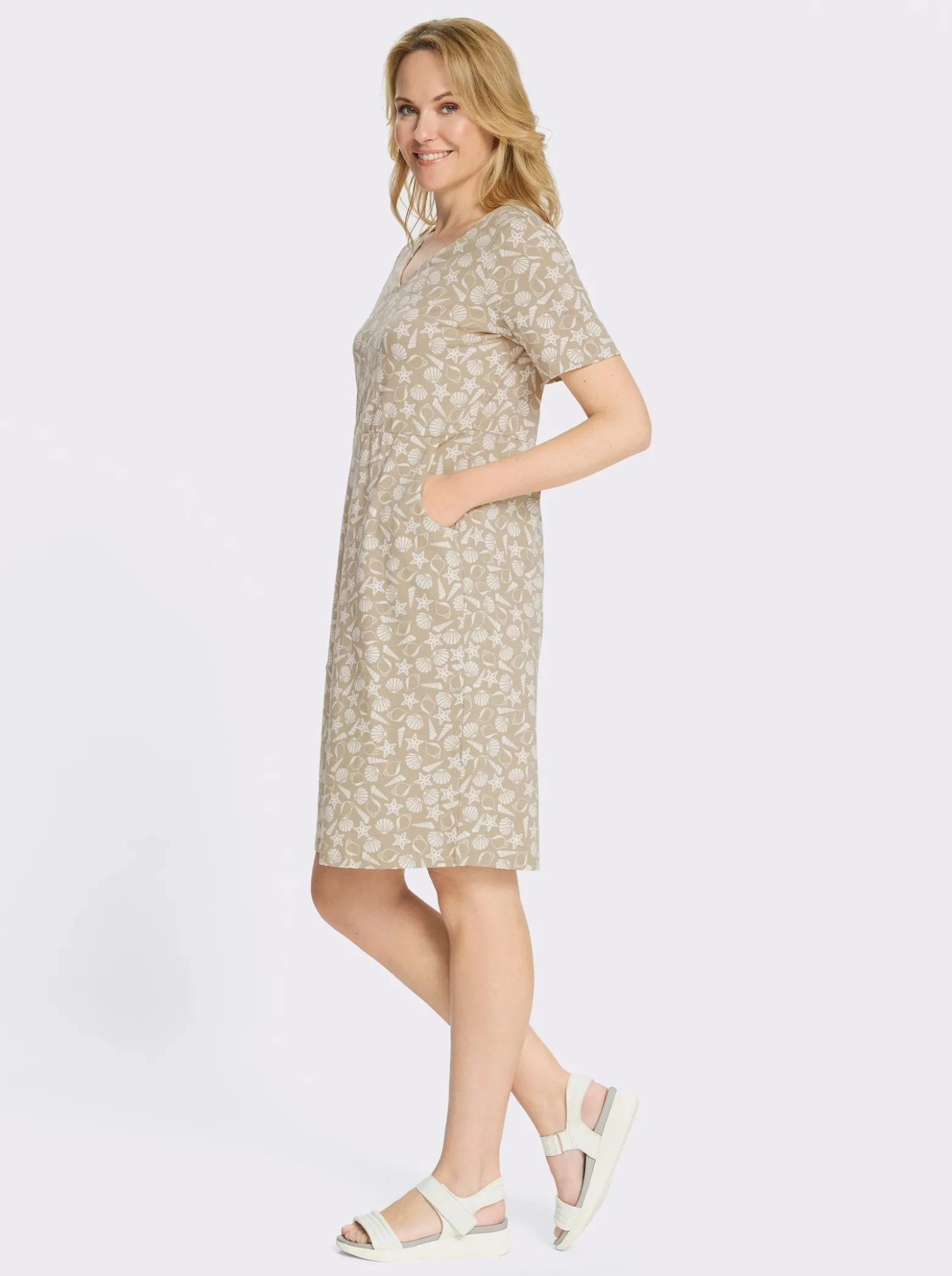 Jerseykleid mit Taschen