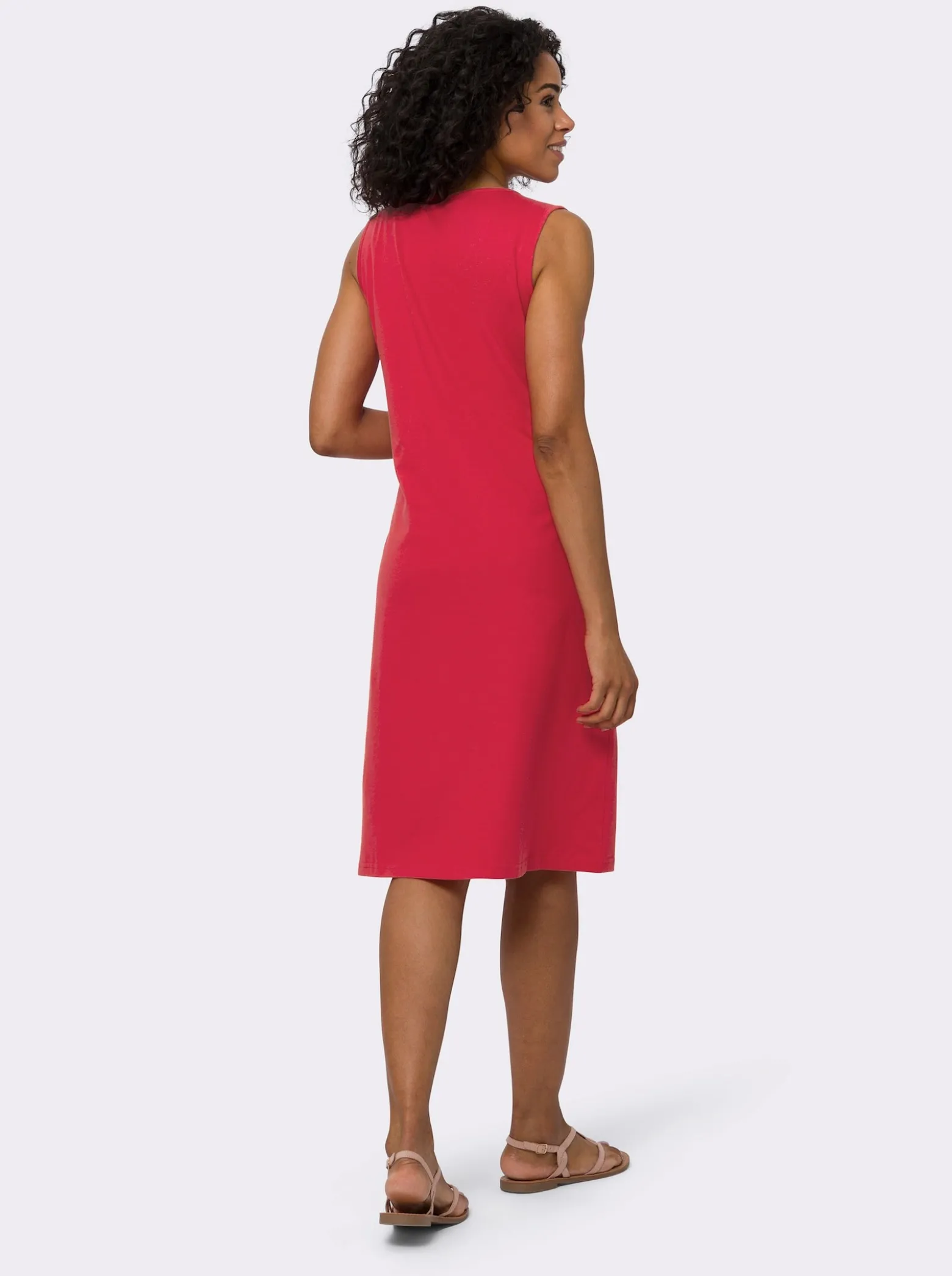 Jerseykleid mit Tropfenausschnitt