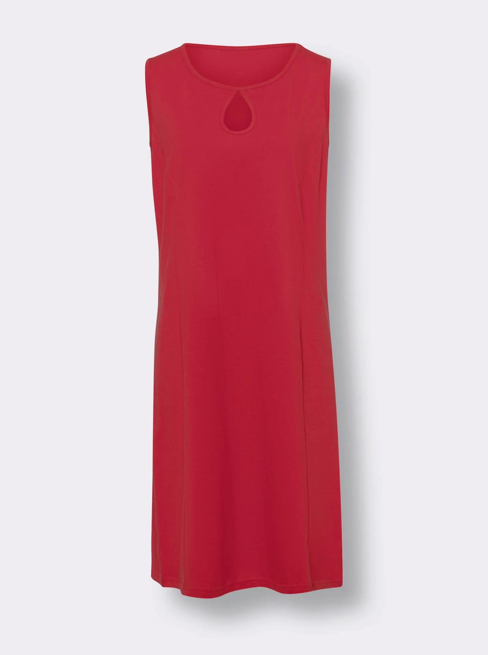 Jerseykleid mit Tropfenausschnitt