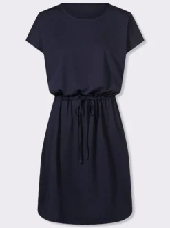 Jerseykleid mit Tunnelzug auf Taillenhöhe