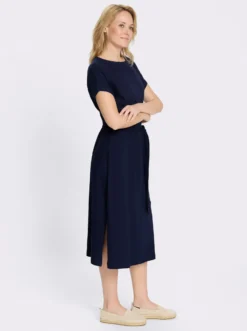Jerseykleid mit U-Boot-Ausschnitt