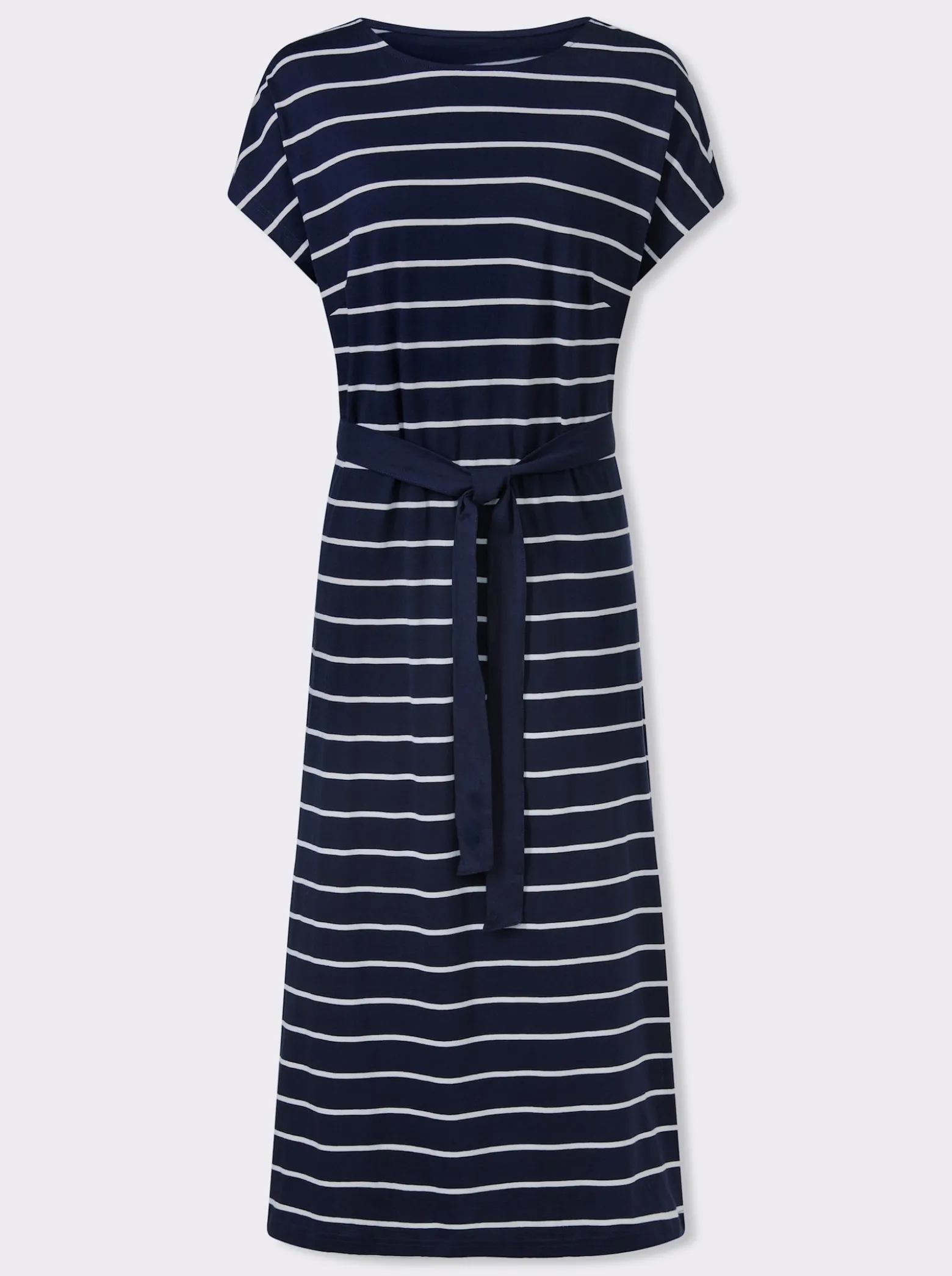 Jerseykleid mit U-Boot-Ausschnitt