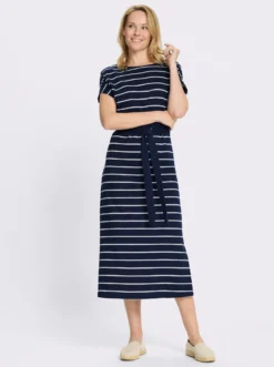 Jerseykleid mit U-Boot-Ausschnitt