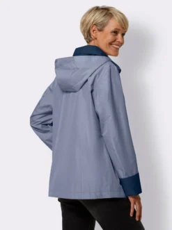 Kapuzenjacke mit Kontrast-Innenfutter