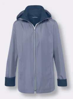 Kapuzenjacke mit Kontrast-Innenfutter