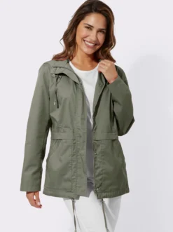 Kapuzenjacke mit Stehkragen