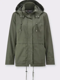 Kapuzenjacke mit Stehkragen