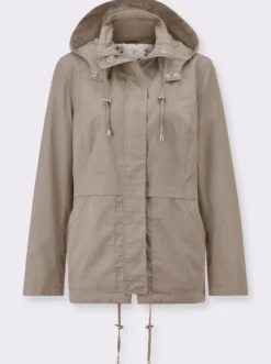 Kapuzenjacke mit Stehkragen