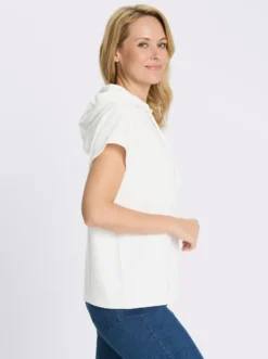 Kapuzenshirt mit überschnittenen Schultern