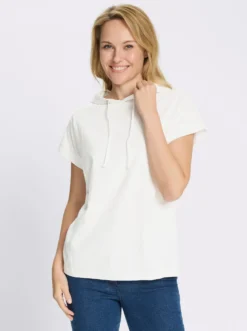 Kapuzenshirt mit überschnittenen Schultern