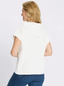 Kapuzenshirt mit überschnittenen Schultern