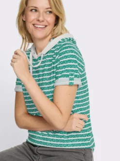 Kapuzenshirt mit kurzen Ärmeln