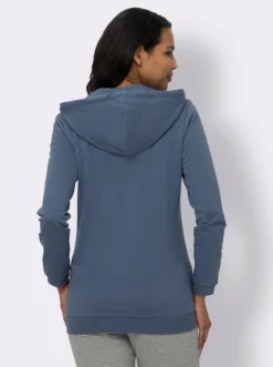 Kapuzensweatjacke mit Känguru-Taschen