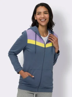 Kapuzensweatjacke mit Känguru-Taschen