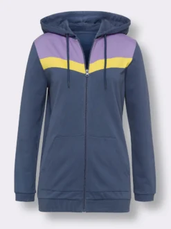 Kapuzensweatjacke mit Känguru-Taschen