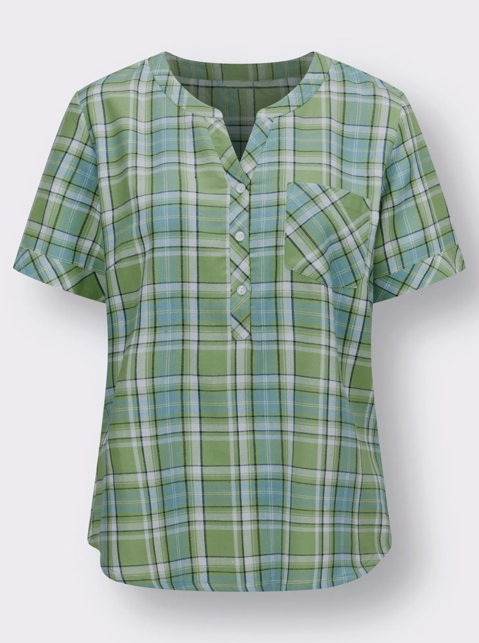 Karobluse mit garngefärbtem Muster