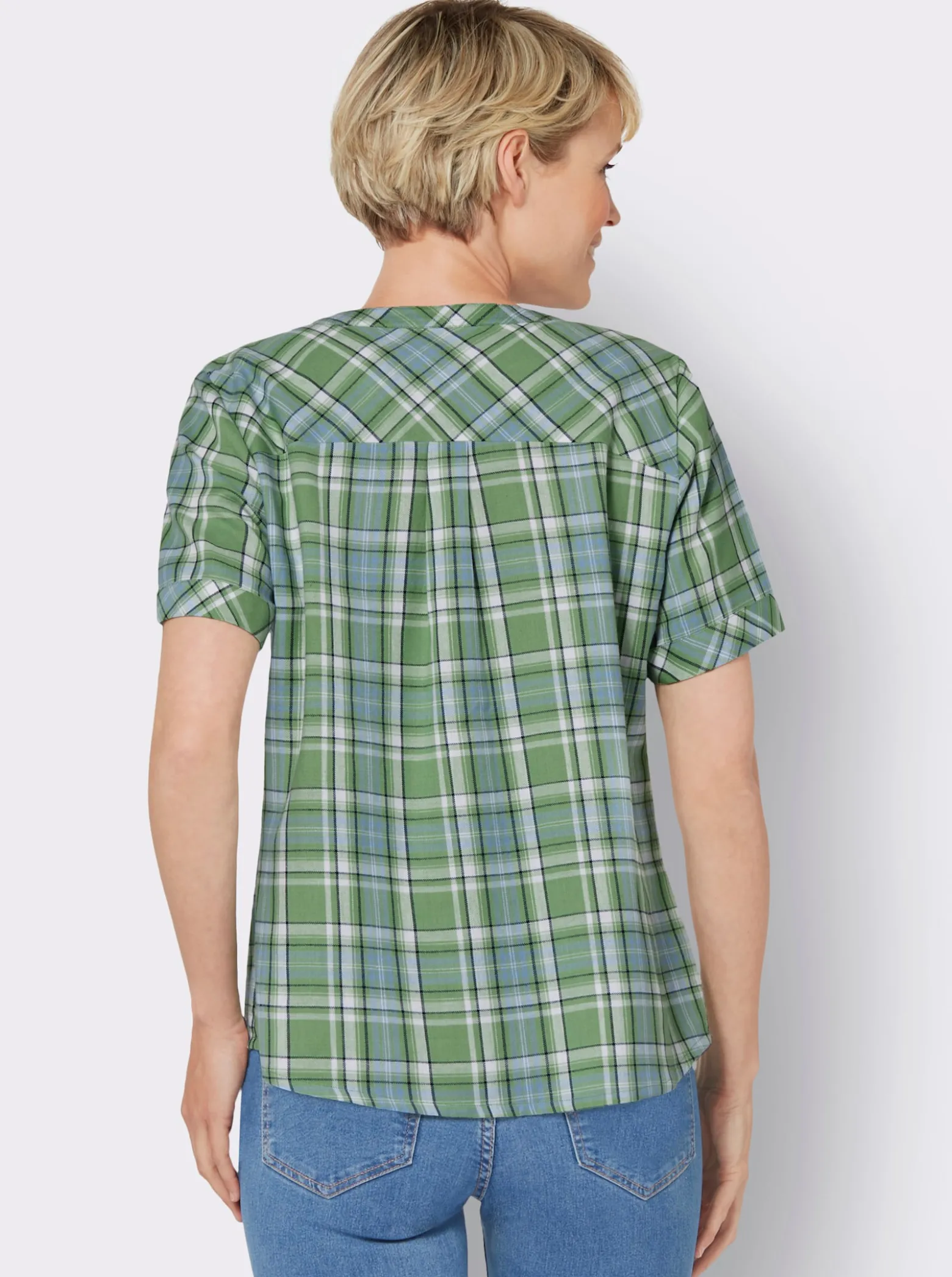 Karobluse mit garngefärbtem Muster