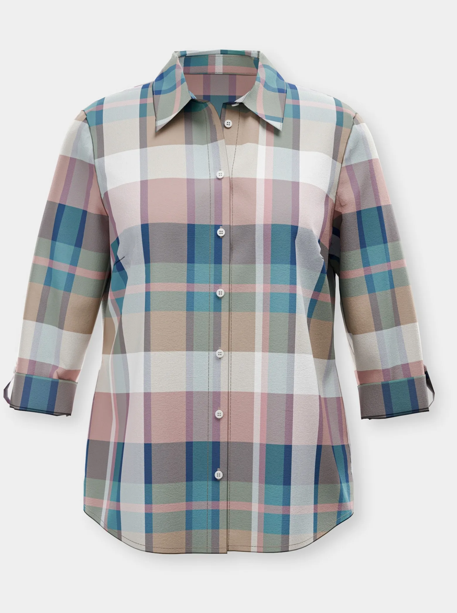 Karobluse mit Krempelärmeln
