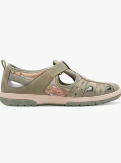 Klettschuh mit floralem Druck