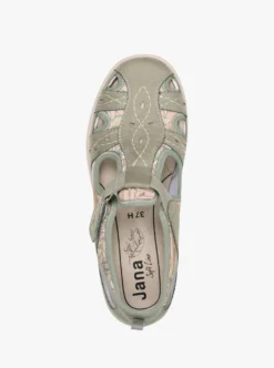 Klettschuh mit floralem Druck