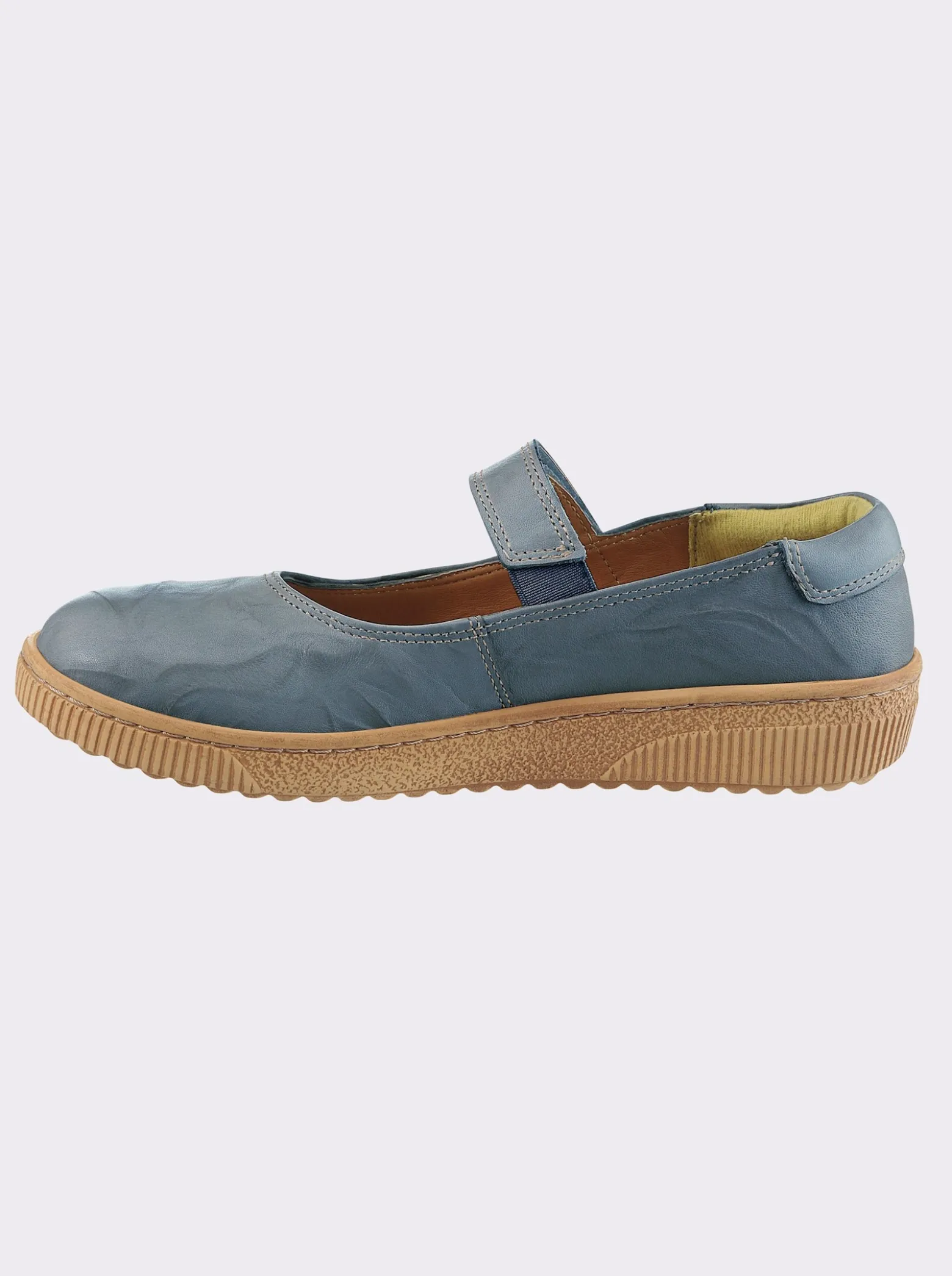 Klettschuh mit Leder-Wechselfußbett