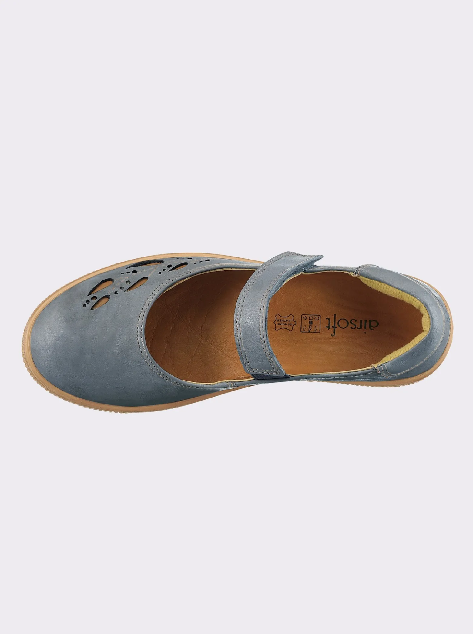 Klettschuh mit Leder-Wechselfußbett