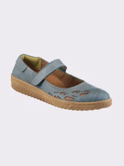 Klettschuh mit Leder-Wechselfußbett