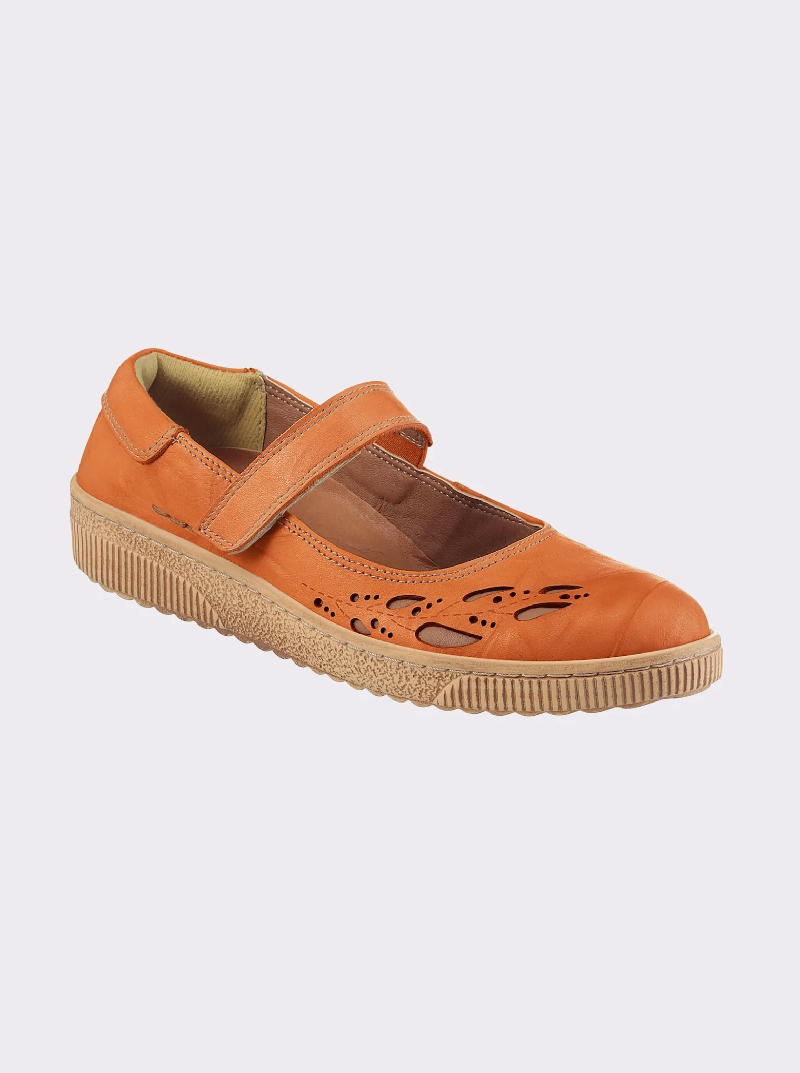 Klettschuh mit Leder-Wechselfußbett